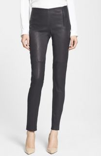 Theory 'Redell L.' Leather Skinny Pants