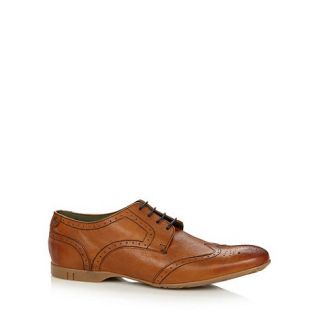 Base London Tan leather contrast lace brogues