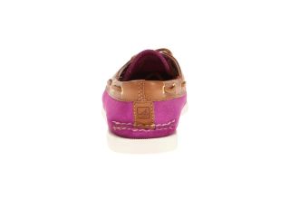 Sperry Top Sider A/O 2 Eye Pink Sparkle Suede/Cognac