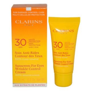 Clarins Sun Wrinkle Control Eye Contour Cream Very High Protection SPF30   0.7