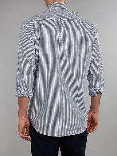 Paul & Shark Long sleeve fine stripe shirt Navy