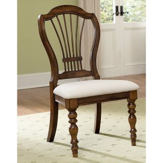 Hillsdale Pine Island Wheat Back Side Chair   Set of 2   Kitchen & Dining Room Chairs