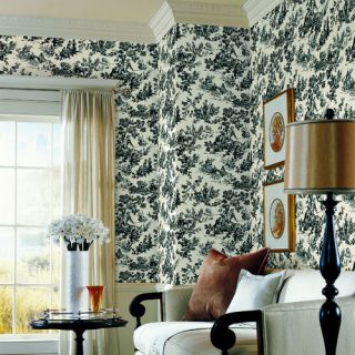 Ink 33 x 20.5 Toile 3D Embossed Wallpaper by Brewster Home Fashions