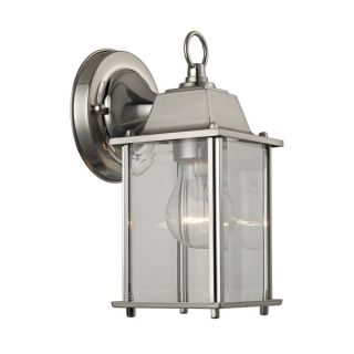 Cornerstone 5.75 inch Brushed Nickel 1 light Outdoor Wall Sconce