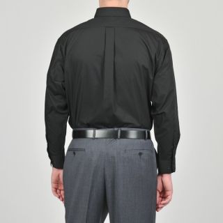 Alexander Julian Colours Mens Black Dress Shirt and Stripe Tie Set
