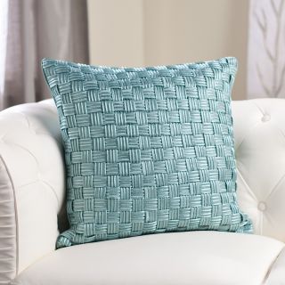 Edie Inc. Luxe Basket Weave Cord Decorative Pillow   Mineral