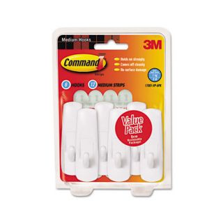 3M Command General Purpose Hooks Value Pack, 6/Pack