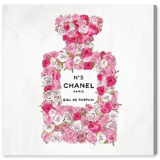 Oliver Gal Number 5 Rose II Canvas Wall Art   Wall Art