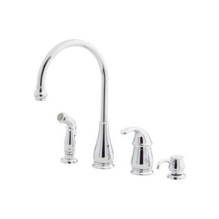 Price Pfister Marielle One Handle Widespread Kitchen Faucet with Side