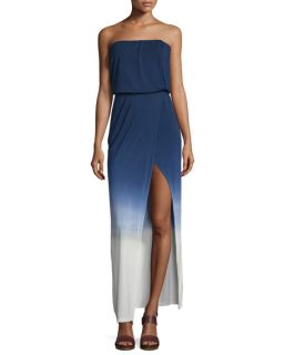 Young Fabulous and Broke Amari Strapless Maxi Dress, Navy Ombre