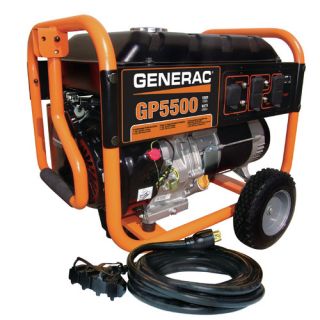 Portable 6,875 Watt Generator with Manual Start by Generac