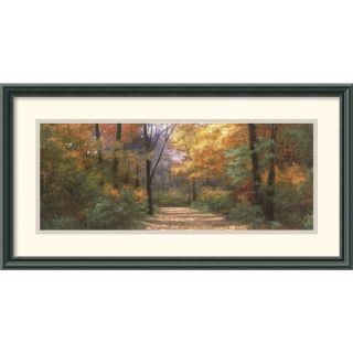 Diane Romanello Autumn Road Panel Framed Art Print