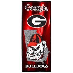 Georgia Bulldogs Vertical Mylar Wall Hanging Framed Logo  