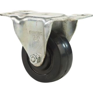 Fairbanks Rigid Zinc-Plated Caster — 2 1/2in., Model# 1431253100  Up to 299 Lbs.