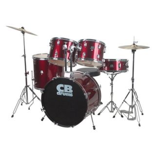 CB Drums 5 Piece Red Junior Drum Set