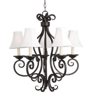 Manor 5 Light Chandelier with Shades