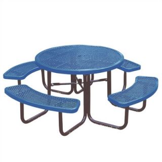 Ultra Play Round Picnic Table with Diamond Pattern