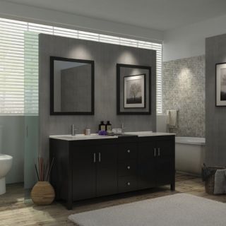 Ariel Hanson K072D ESP 72 in. Double Bathroom Vanity Set   Bathroom Vanities