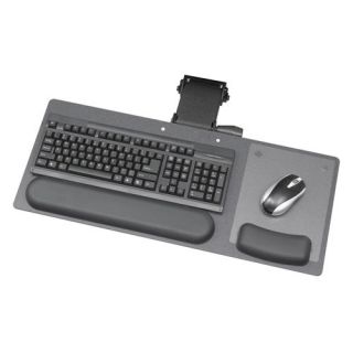 Safco 2137 Ergo Comfort Articulating 28 in. Keyboard/Mouse Arm   Black Granite Fleck   Office Desk Accessories