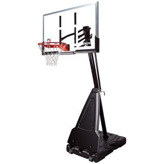Spalding 60 Inch Acrylic Portable Basketball Hoop System   Basketball Hoops