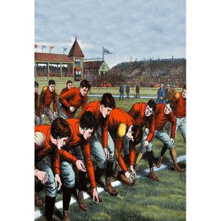 At the Scrimmage Line Painting Print by Buyenlarge