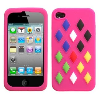 Insten Dual Layer Hybrid Rubber Silicone/ PC Phone Case for Apple