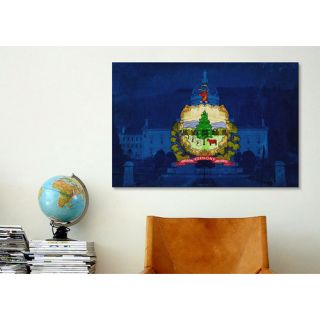 Flags Vermont Capitol Building Graphic Art on Canvas by iCanvas