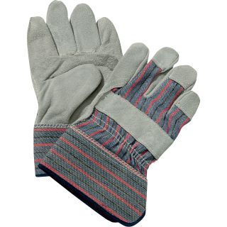 Ironton Split Cowhide Palm Work Gloves — One Pair  Utility Gloves