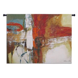 Tangerine Tango Wall Tapestry   52W x 38H in.   Wall Art