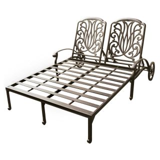 Darlee Elisabeth Double Chaise Lounge Chair   Outdoor Chaise Lounges