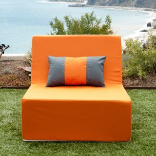 Softblock Lowboy Orange Indoor/ Outdoor Armless Chair  
