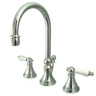 Madison Widespread Bathroom Faucet with Double Porcelain Lever Handles