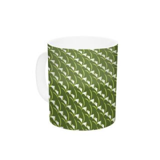 Deco Calla Lily by Holly Helgeson 11 oz. Green Ceramic Coffee Mug by