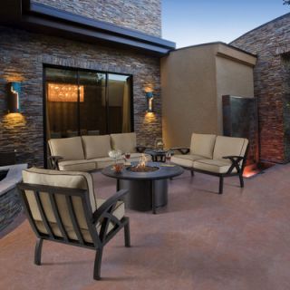 Lotus Fire Pit Seating Group with Cushion by Pride Family Brands