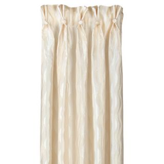 Eastern Accents Freda Solid Tafetta Cotton Pleated Curtain Single