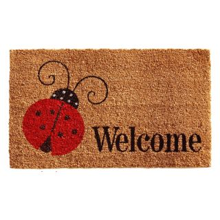 Home & More Ladybug Welcome Outdoor Doormat   Doormats