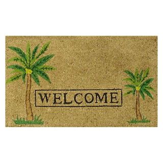 Palm Welcome Doormat   Doormats