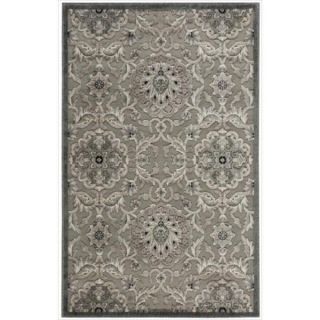 Nourison Graphic Illusions Grey Modern Traditional Rug (23 x 39