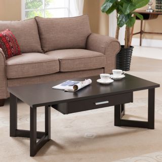 Furniture of America Veilin Modern Cappuccino Coffee Table  