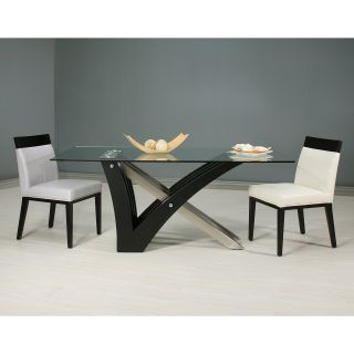 Impacterra Furniture Akasha 5 Piece Wenge Dining Table Set with Elloise Chairs   Kitchen & Dining Table Sets