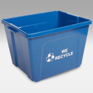 Busch Systems 14 Gallon Curbside Blue Recycling Bin
