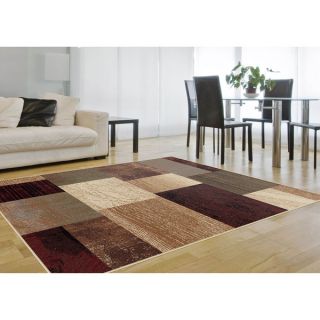 Alise Rhythm Beige Transitional Area Rug (5 x 7)