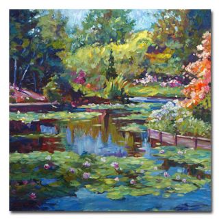 Trademark Art Serenity Pond by David Lloyd Glover Painting Print on