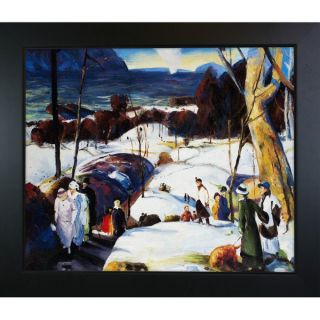 George Wesley Bellows Easter Snow Hand Painted Framed Canvas Art
