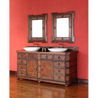 James Martin Furniture Regent 72 Double Bathroom Vanity with Wood Top
