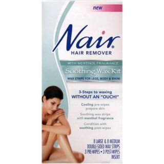 Nair Hair Remover Menthol scented Soothing Wax Kit (Pack of 3
