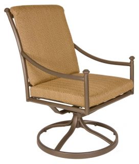 O.W. Lee Vista Swivel Rocker Dining Chair   Outdoor Dining Chairs