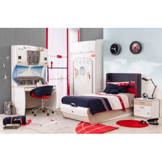 First Class Airplane Upholstered Customizable Bedroom Set
