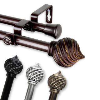 Tower Adjustable Double Curtain Rod Collection