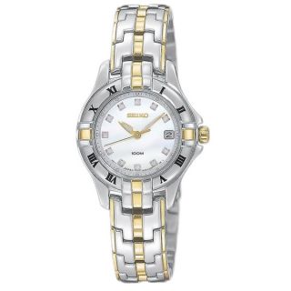 Seiko Womens SXDA32 Diamond Two Tone Watch